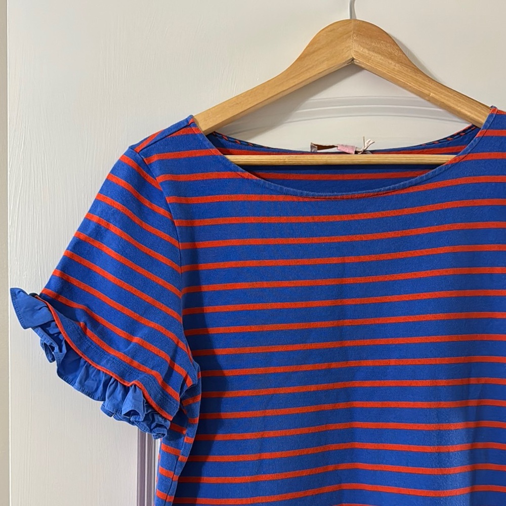 Tory Burch Blue and Red Striped Dress